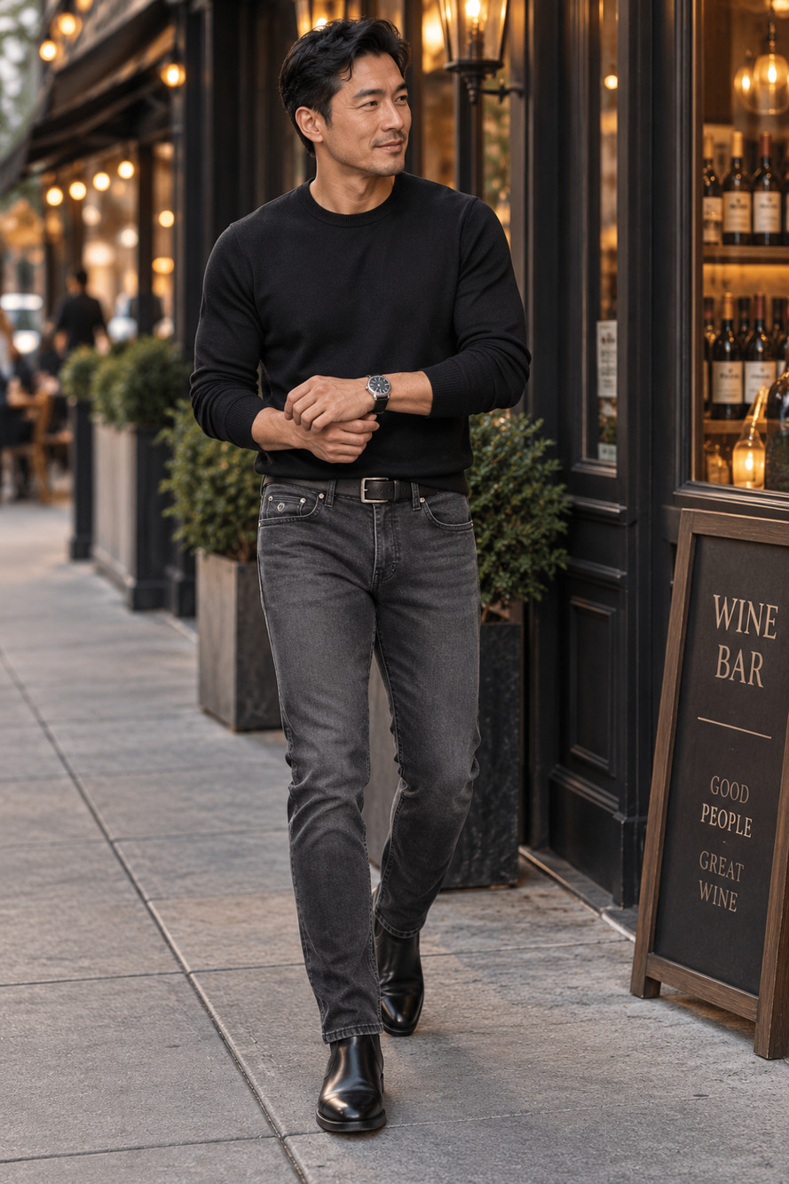 English Laundry Slim Jeans Mens 34x32 Charcoal Gray Stretch Denim Crest Logo